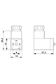 Valve connectors -  SACC-VB-3CON-M12/C-1L-SV 24V - 1452262